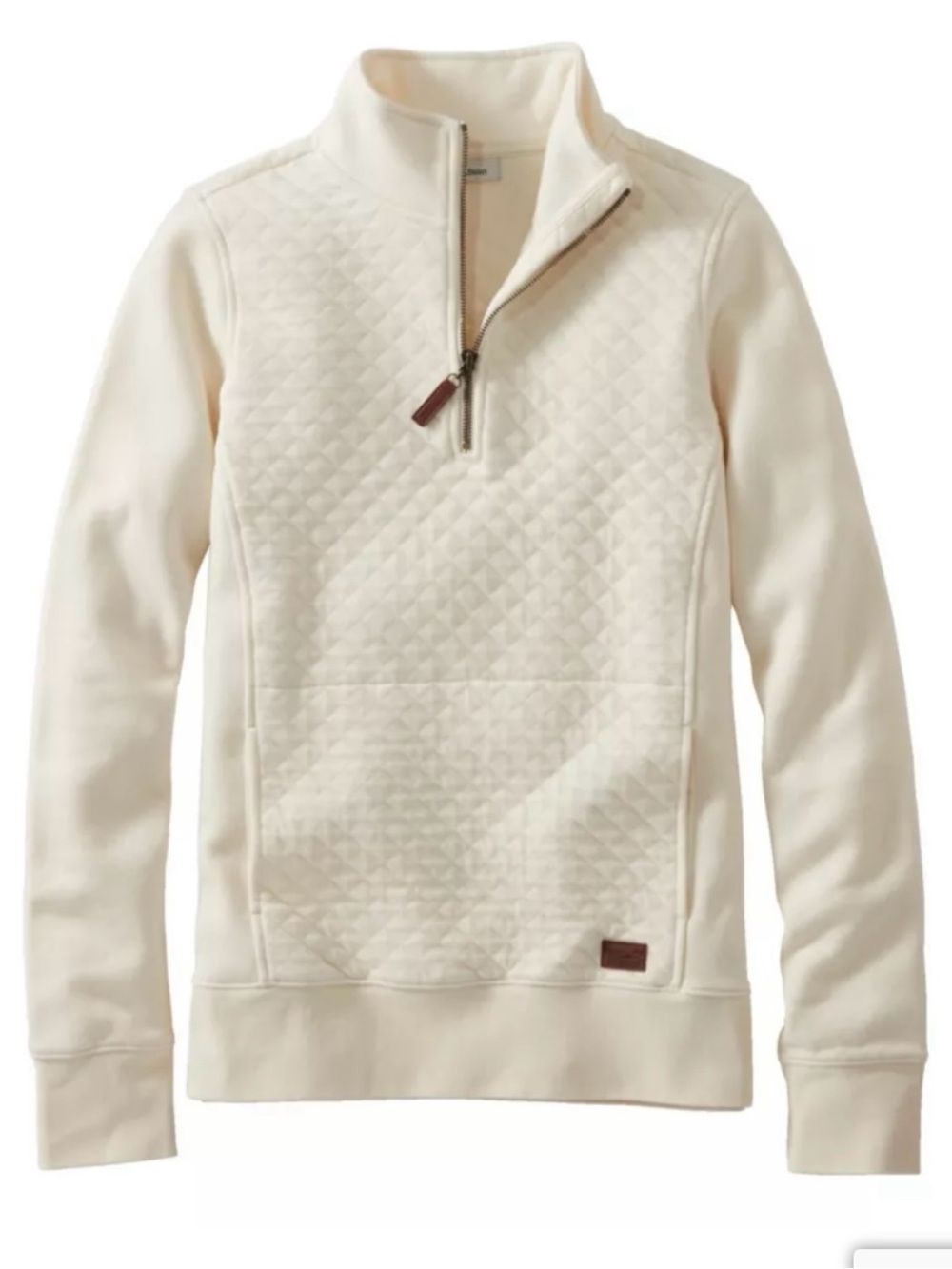 LL Bean quilted quarter zip